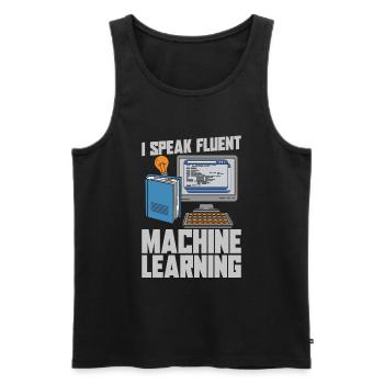 Data Science Data Analyst - Männer Premium Bio Tank Top - Schwarz - Vorne - AI Model Male 178 light (178cm)