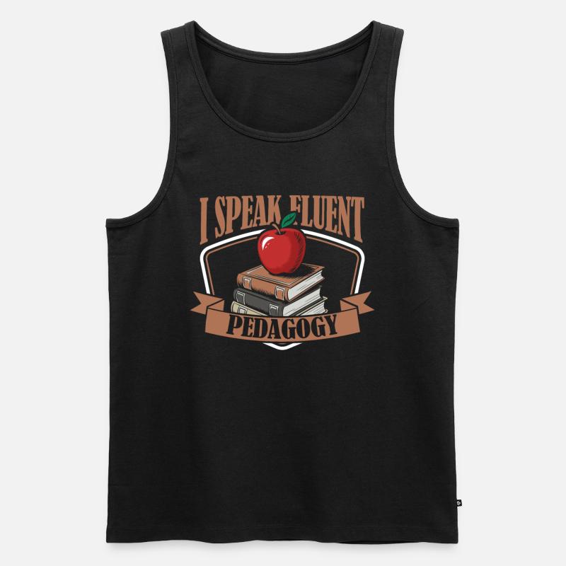 Pädagoge - Männer Premium Bio Tank Top - Schwarz