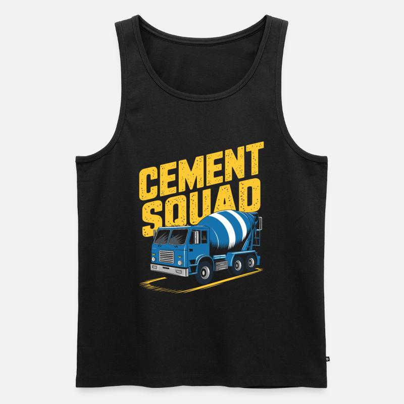 Betonarbeiter Kader - Männer Premium Bio Tank Top - Schwarz