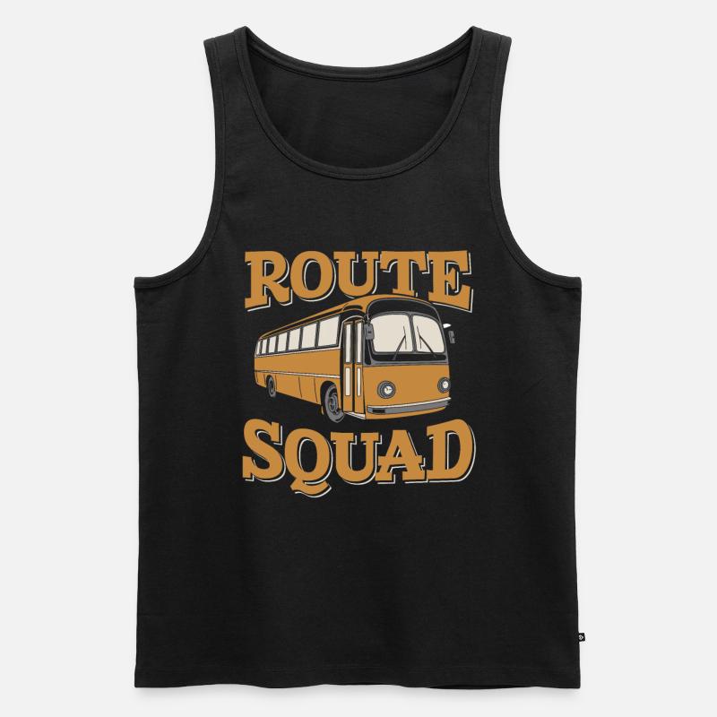Bus Busfahrer Kader - Männer Premium Bio Tank Top - Schwarz