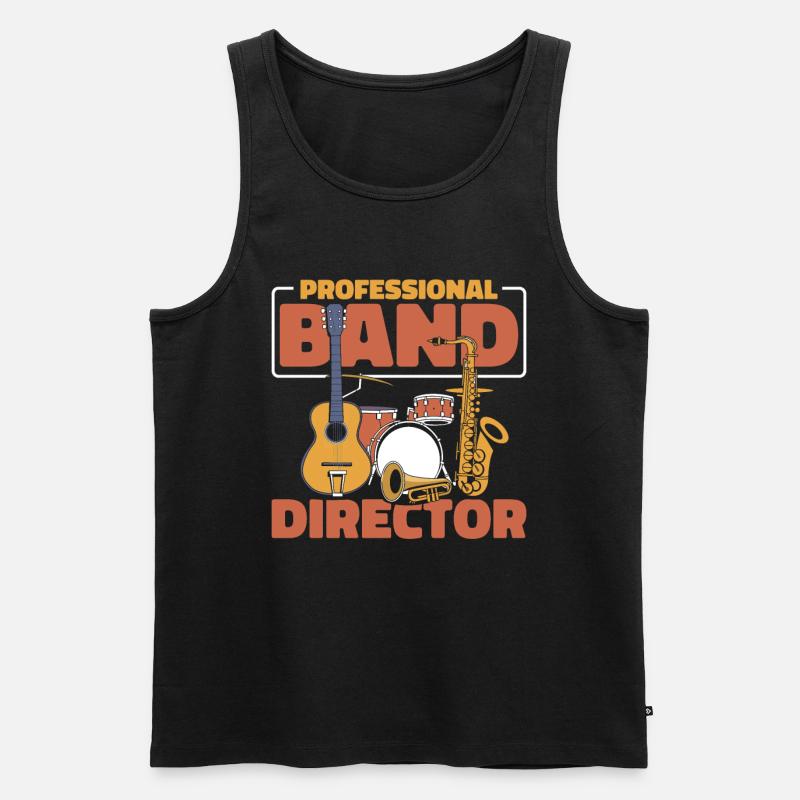 Banddirektor - Männer Premium Bio Tank Top - Schwarz