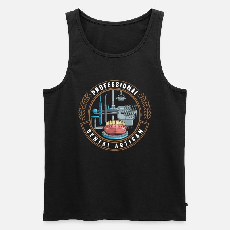 Zahntechniker - Männer Premium Bio Tank Top - Schwarz