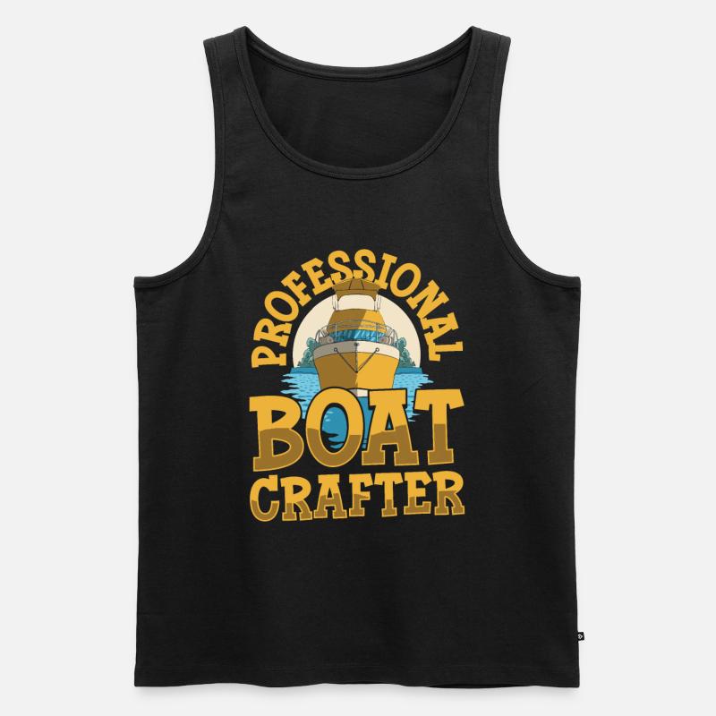 Bootsbauer - Männer Premium Bio Tank Top - Schwarz