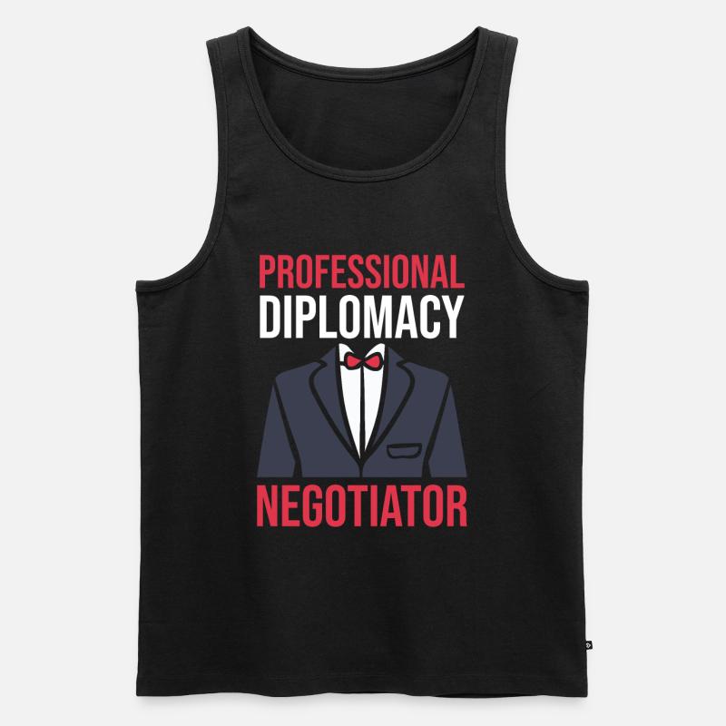 Botschafter - Männer Premium Bio Tank Top - Schwarz