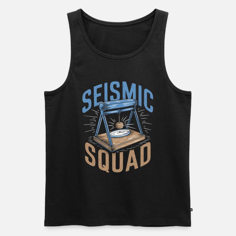 Geophysiker Kader - Männer Premium Bio Tank Top - Schwarz