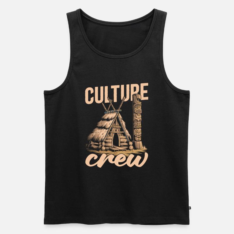 Ethnologe Team - Männer Premium Bio Tank Top - Schwarz