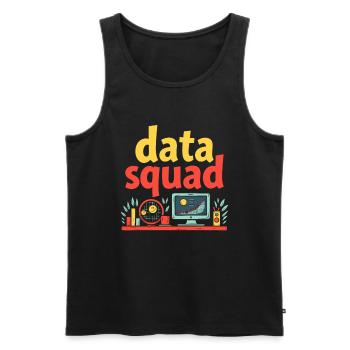 Data Science Data Analyst Kader - Männer Premium Bio Tank Top - Schwarz - Vorne - AI Model Male 178 light (178cm)