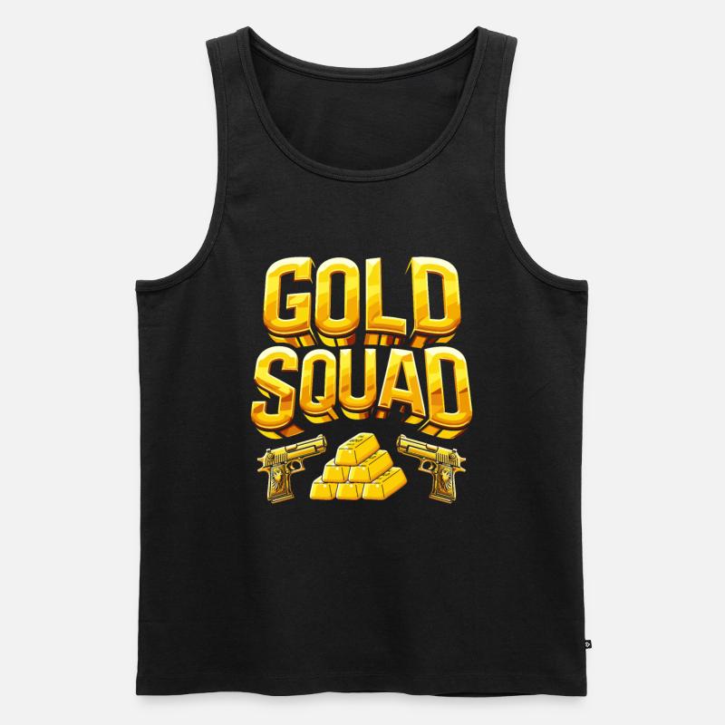 Goldschmied Kader - Männer Premium Bio Tank Top - Schwarz