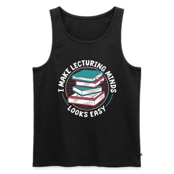 Professor - Men's Premium Organic Tank Top - black - Front - AI Model Male 178 light (178cm)