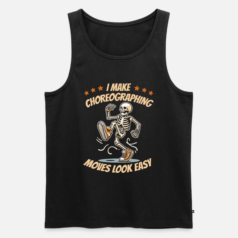 Choreograph - Männer Premium Bio Tank Top - Schwarz