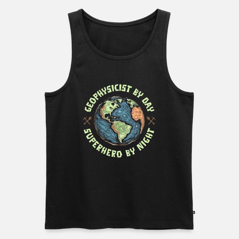 Geophysiker - Männer Premium Bio Tank Top - Schwarz