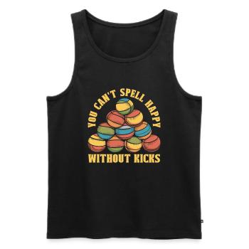 Hacky Sack - Männer Premium Bio Tank Top - Schwarz - Vorne - Michal (187cm)