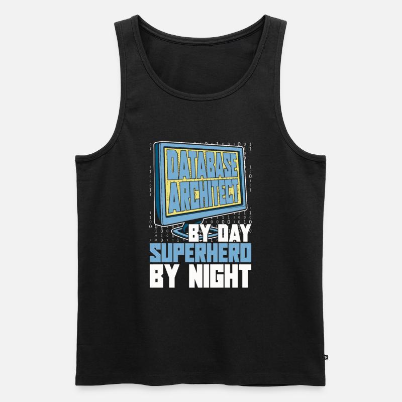 Database Architect - Men's Premium Organic Tank Top - black