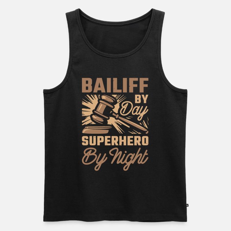 Gerichtsvollzieher - Männer Premium Bio Tank Top - Schwarz