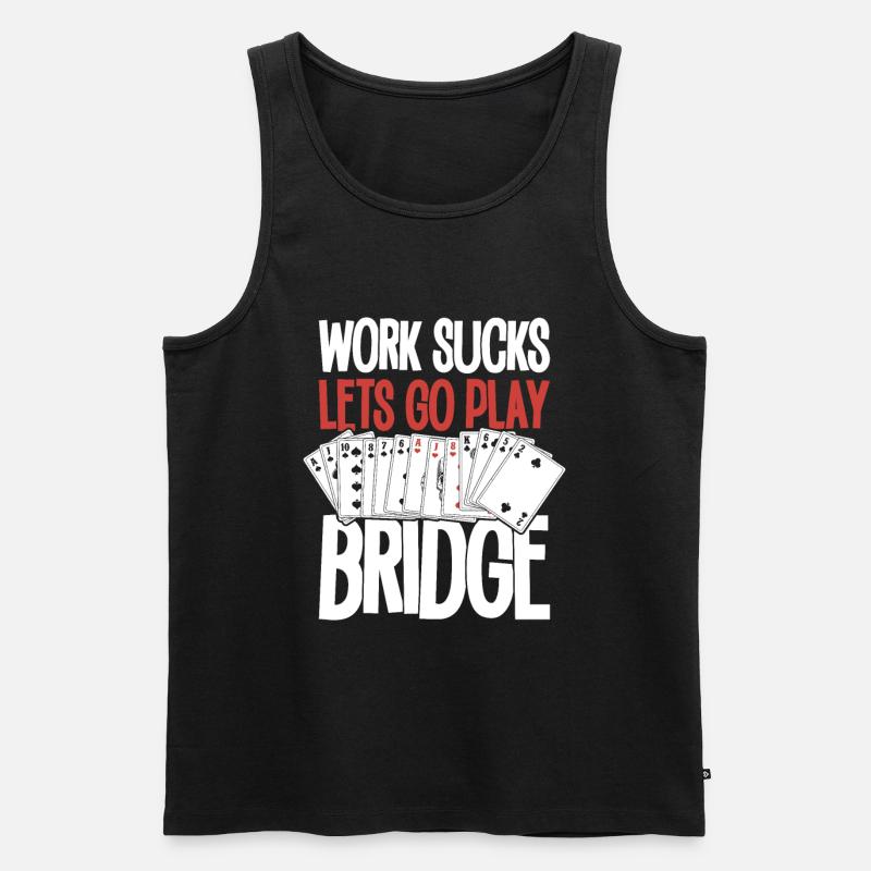 Bridge - Männer Premium Bio Tank Top - Schwarz