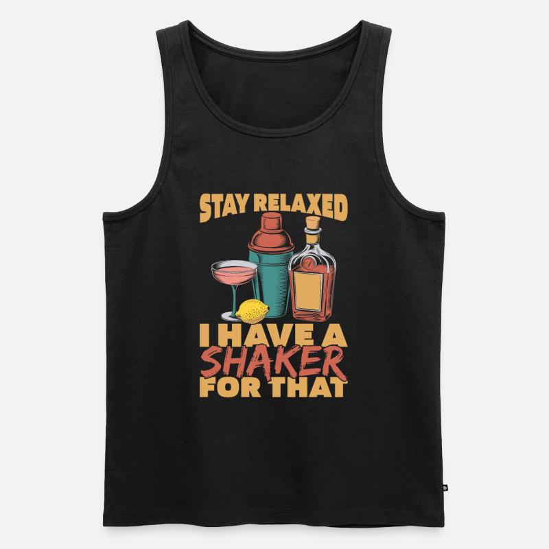 Barkeeper Bartender - Männer Premium Bio Tank Top - Schwarz