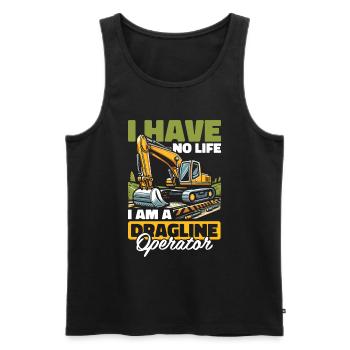 Tow line operators - Men's Premium Organic Tank Top - black - Front - AI Model Male 178 light (178cm)
