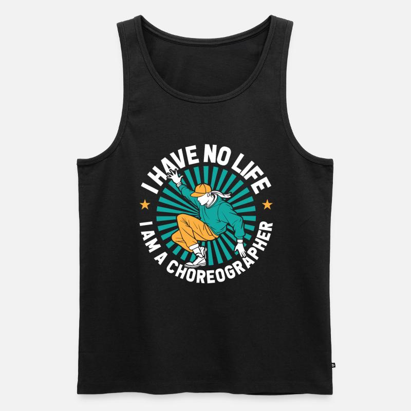 Choreograph - Männer Premium Bio Tank Top - Schwarz