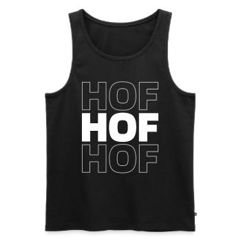 German City of Hof Bavaria - Men's Premium Organic Tank Top - black - Front - Michal (187cm)