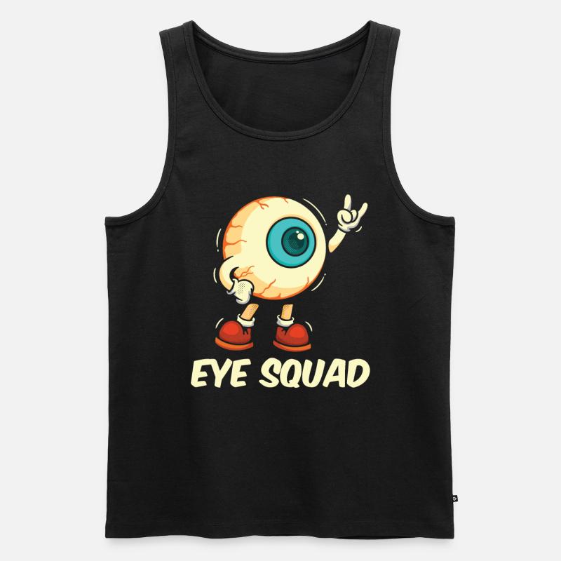 Augenarzt Kader - Männer Premium Bio Tank Top - Schwarz