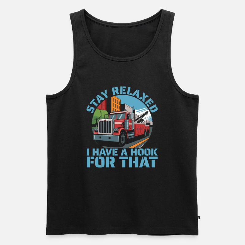 Abschleppdienst Abschlepper - Männer Premium Bio Tank Top - Schwarz