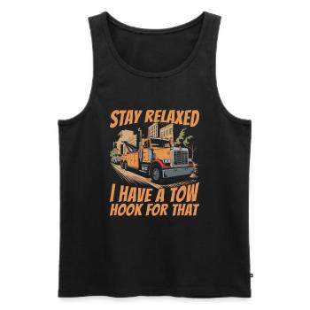 Abschleppdienst Abschlepper - Männer Premium Bio Tank Top - Schwarz - Vorne - AI Model Male 178 light (178cm)