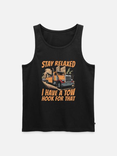 Abschleppdienst Abschlepper - Männer Premium Bio Tank Top - Schwarz