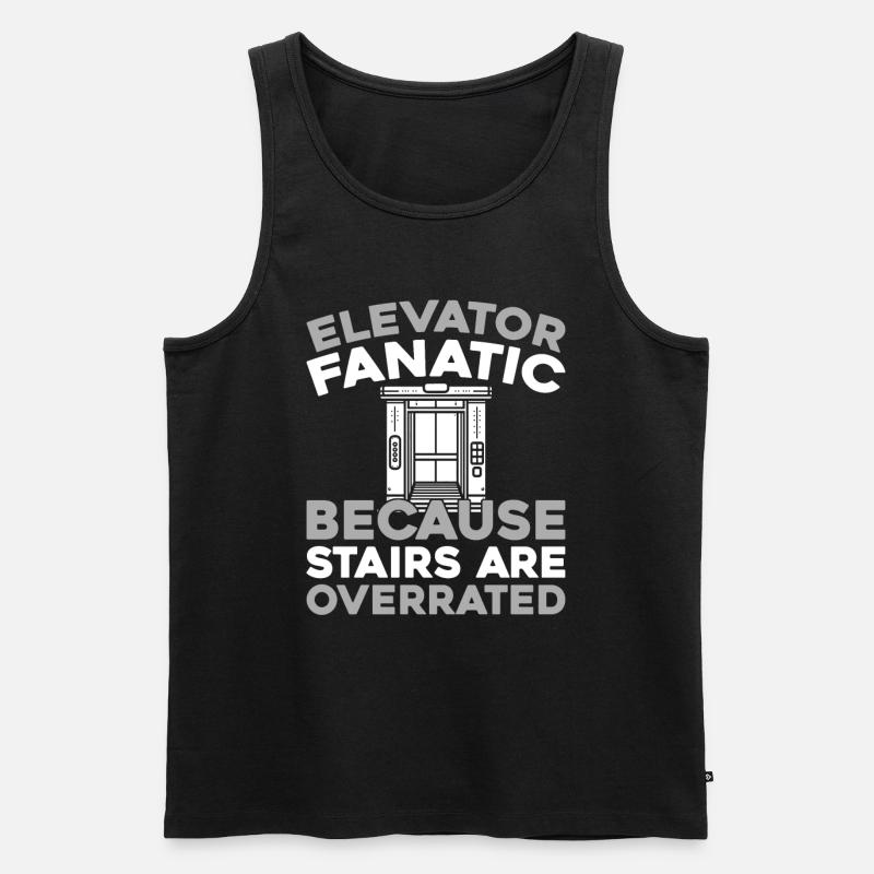 Elevator Elevator - Men's Premium Organic Tank Top - black