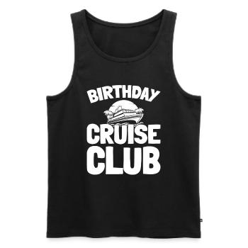 Kreuzfahrt - Männer Premium Bio Tank Top - Schwarz - Vorne - Michal (187cm)