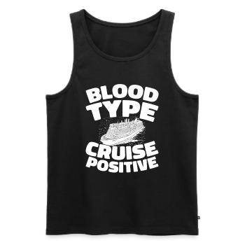 Kreuzfahrt - Männer Premium Bio Tank Top - Schwarz - Vorne - Michal (187cm)