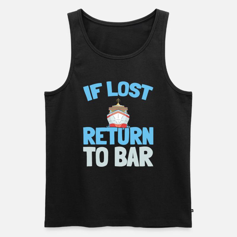 Kreuzfahrt - Männer Premium Bio Tank Top - Schwarz