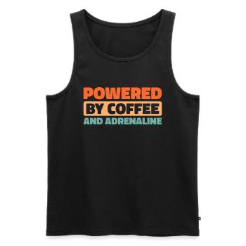 Rettungsdienst Sanitäter Rettungssanitäter - Männer Premium Bio Tank Top - Schwarz - Vorne - Michal (187cm)