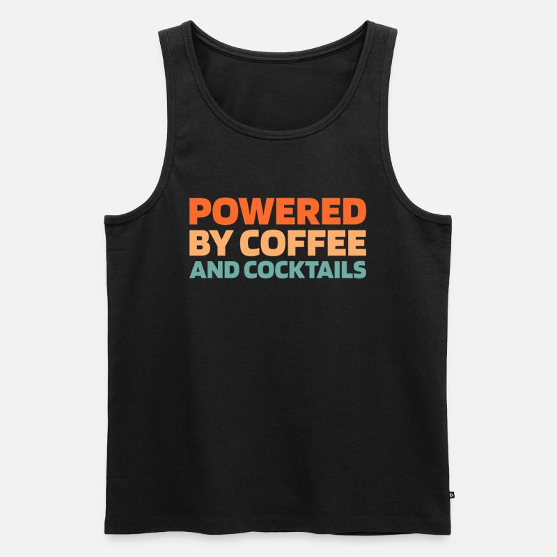 Barkeeper Bartender Coffee - Männer Premium Bio Tank Top - Schwarz