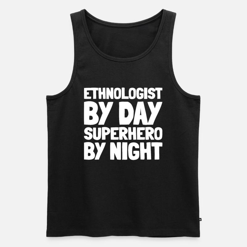 Ethnologe - Männer Premium Bio Tank Top - Schwarz