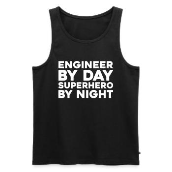 Engineer - Men's Premium Organic Tank Top - black - Front - AI Model Male 178 light (178cm)
