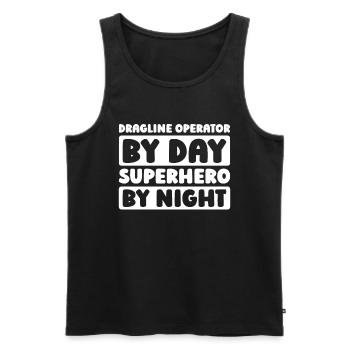 Tow line operators - Men's Premium Organic Tank Top - black - Front - AI Model Male 178 light (178cm)