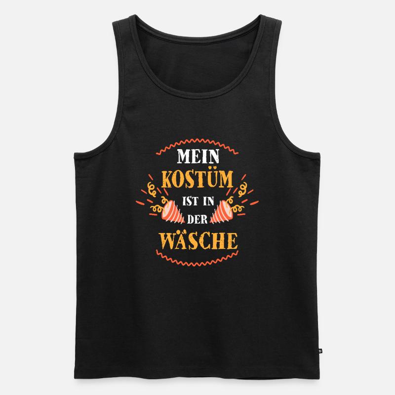 Fasching Karneval - Männer Premium Bio Tank Top - Schwarz