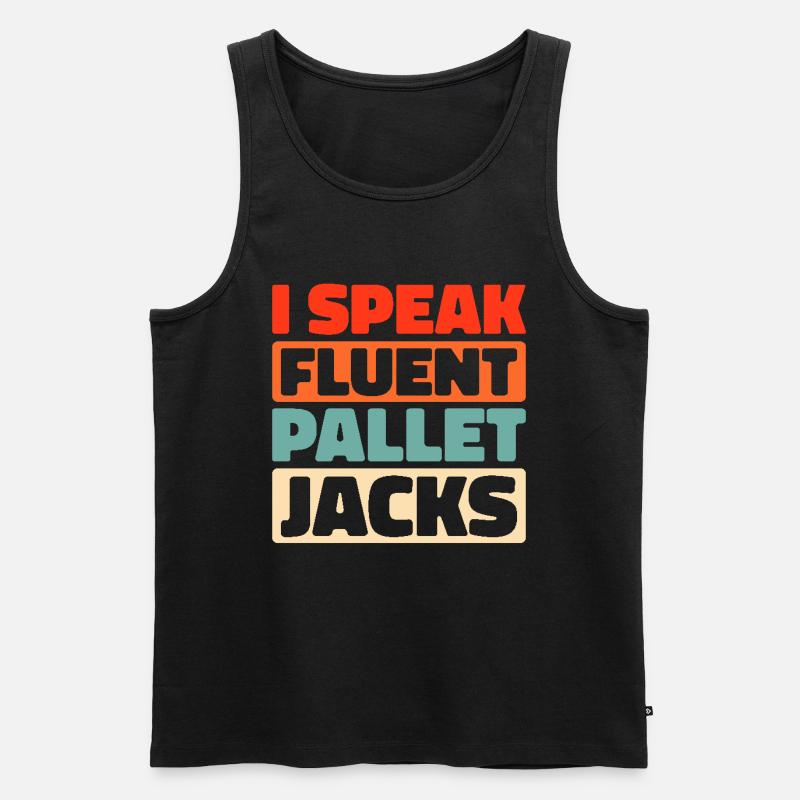 Gabelstapler Staplerfahrer - Männer Premium Bio Tank Top - Schwarz
