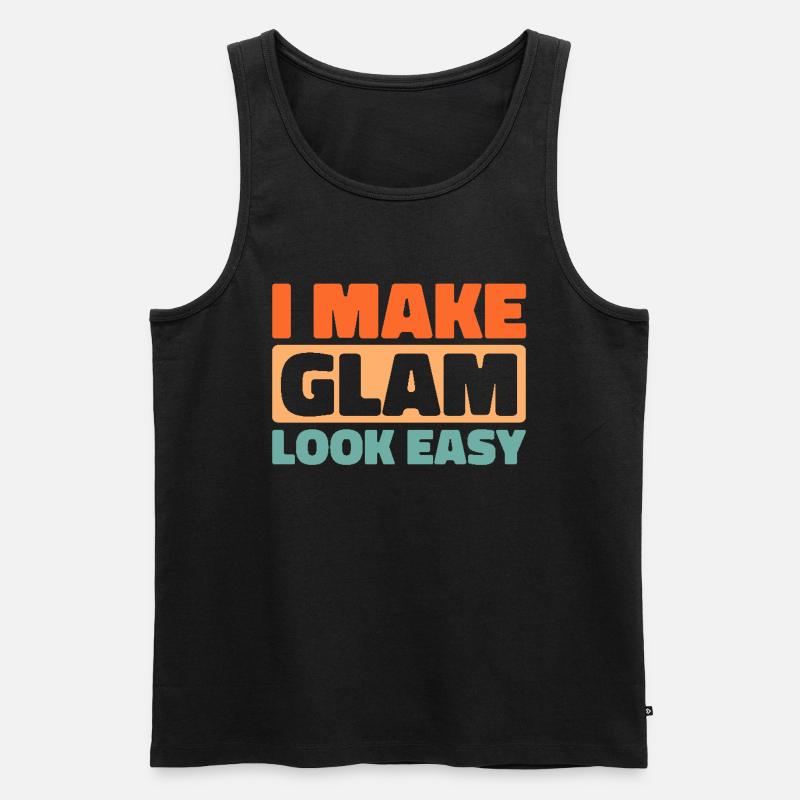 Kosmetikerin - Männer Premium Bio Tank Top - Schwarz