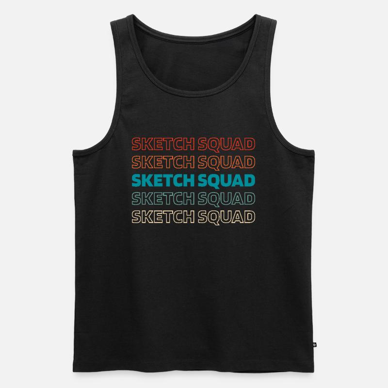 Schornsteinfeger Kader - Männer Premium Bio Tank Top - Schwarz
