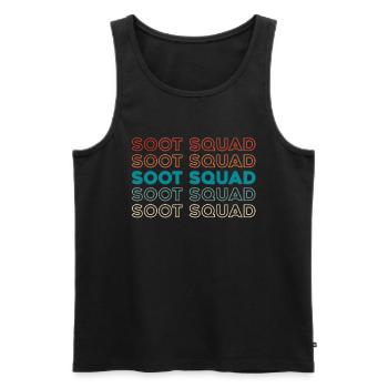 Clerk Squad - Men's Premium Organic Tank Top - black - Front - Michal (187cm)
