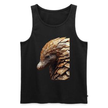 Pangolin - Men's Premium Organic Tank Top - black - Front - Michal (187cm)