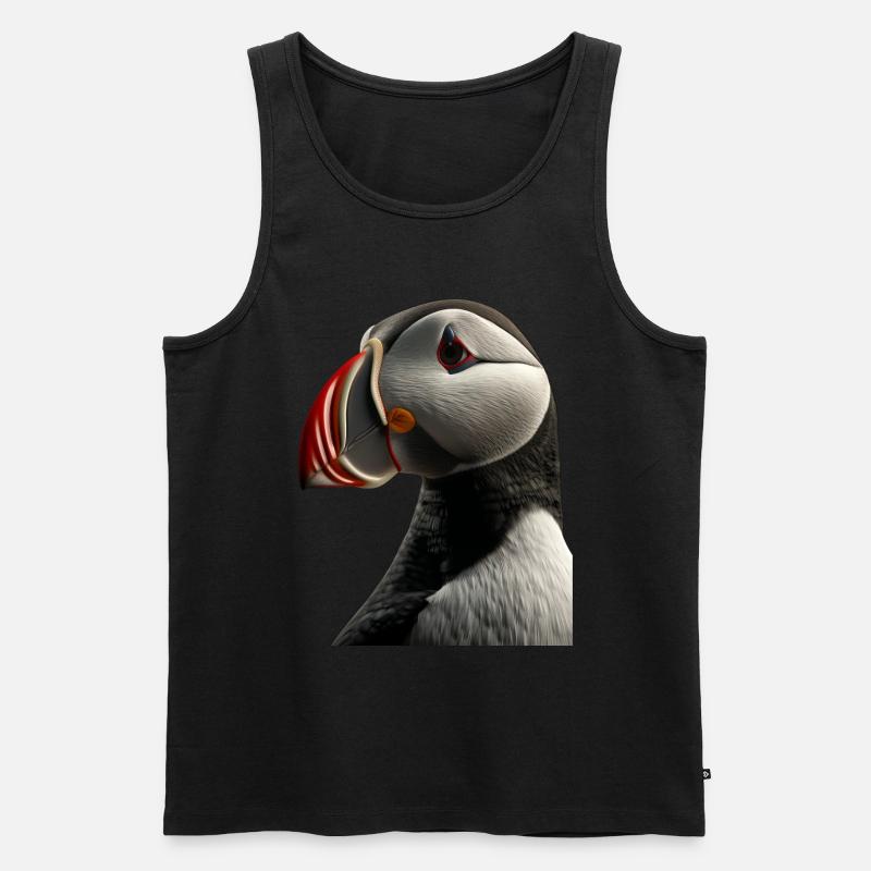 Papageientaucher - Männer Premium Bio Tank Top - Schwarz