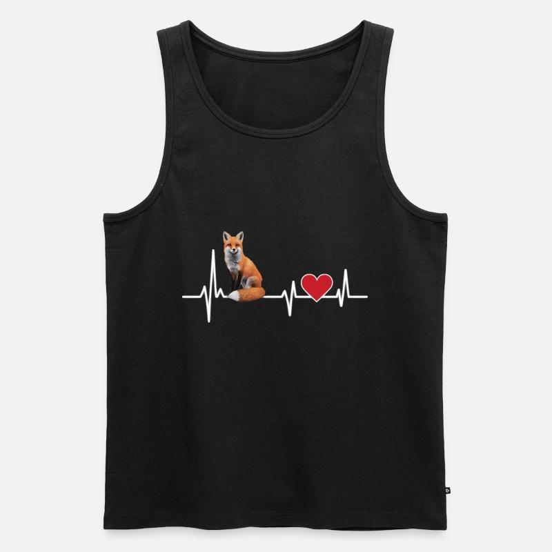 Fuchs - Männer Premium Bio Tank Top - Schwarz