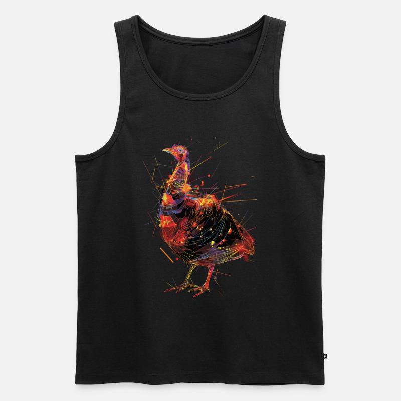 Truthahn - Männer Premium Bio Tank Top - Schwarz