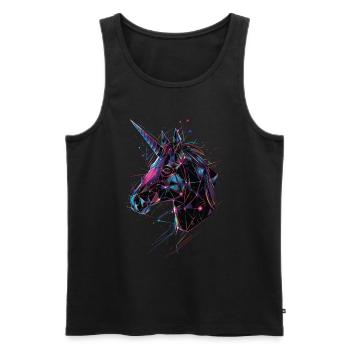 Licorne - Débardeur bio Premium Homme - noir - Devant - Michal (187cm)