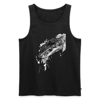 Snake - Men's Premium Organic Tank Top - black - Front - AI Model Male 178 light (178cm)