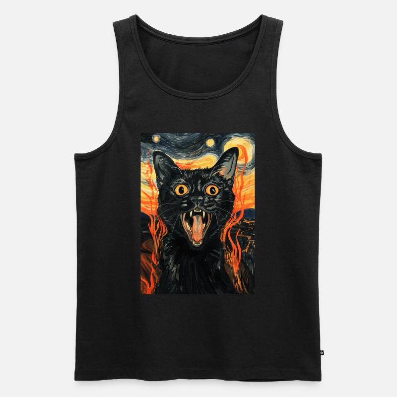 Chat - Débardeur bio Premium Homme - noir