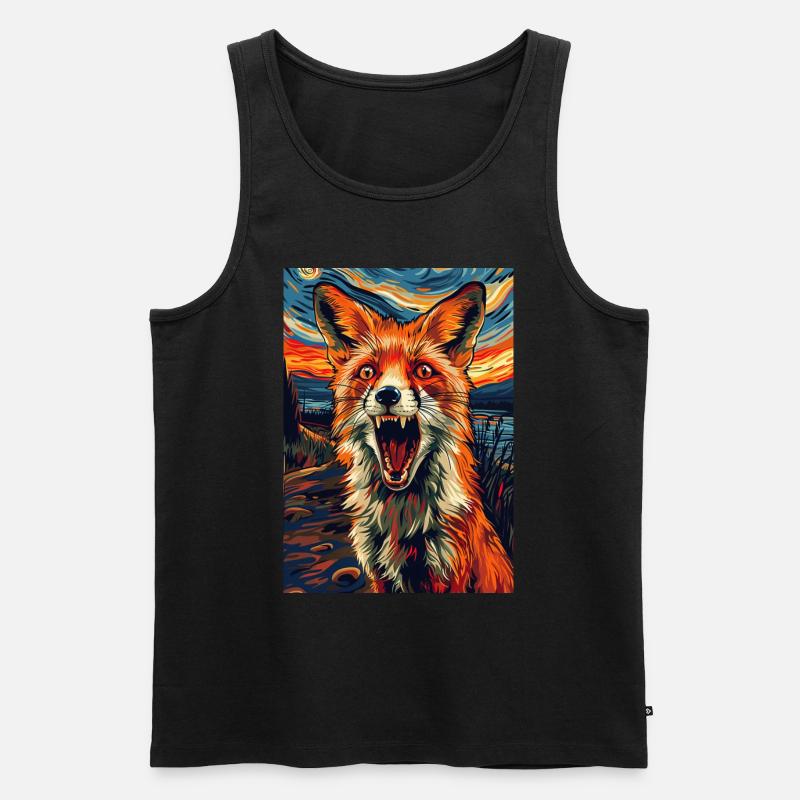 Fuchs - Männer Premium Bio Tank Top - Schwarz