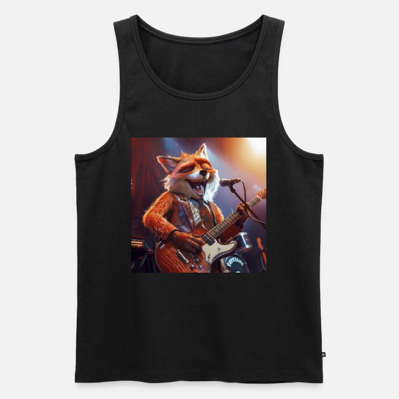 Fuchs - Männer Premium Bio Tank Top - Schwarz